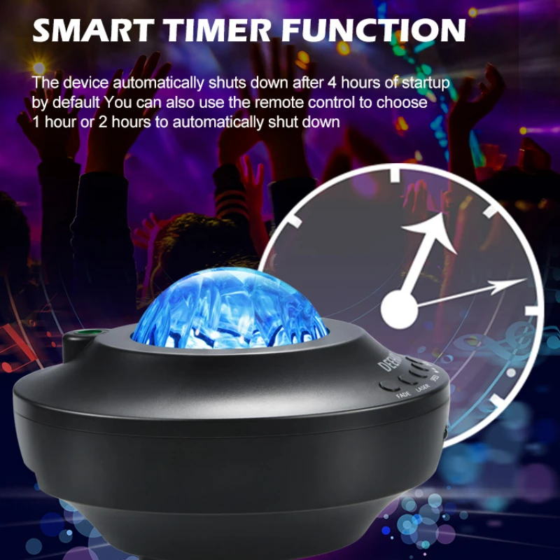 Цветной проектор звездного неба с галактикой детский ночник Bluetooth музыкальный