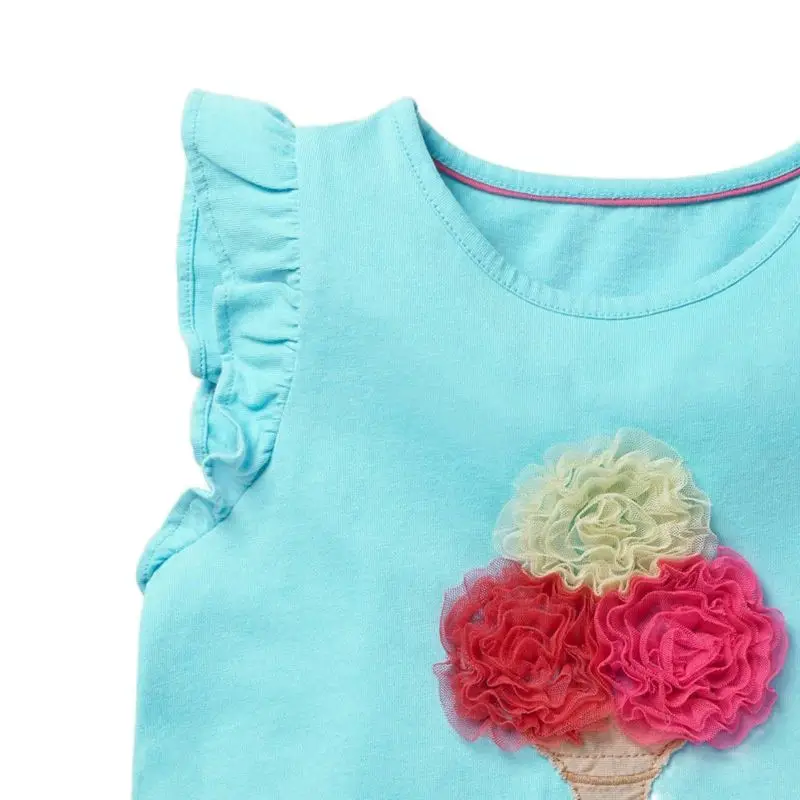 2021 летняя футболка для маленьких девочек детская одежда футболки без рукавов