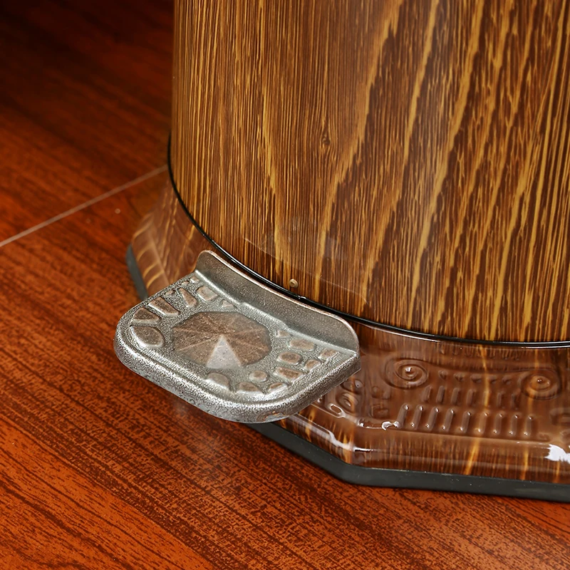 Бесплатная доставка древесины зерна Новый китайский стиль мусорный бак из