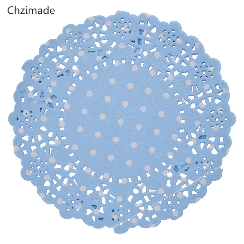 Lychee Life Dots кружевные бумажные салфетки для украшения свадебной вечеринки поделки