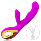 Вибратор-фаллоимитатор Rabbit, массажер, Стимулятор клитора, эротический интимные игрушки для женщин Массаж точки G, зарядка от USB, женские маструбаторы