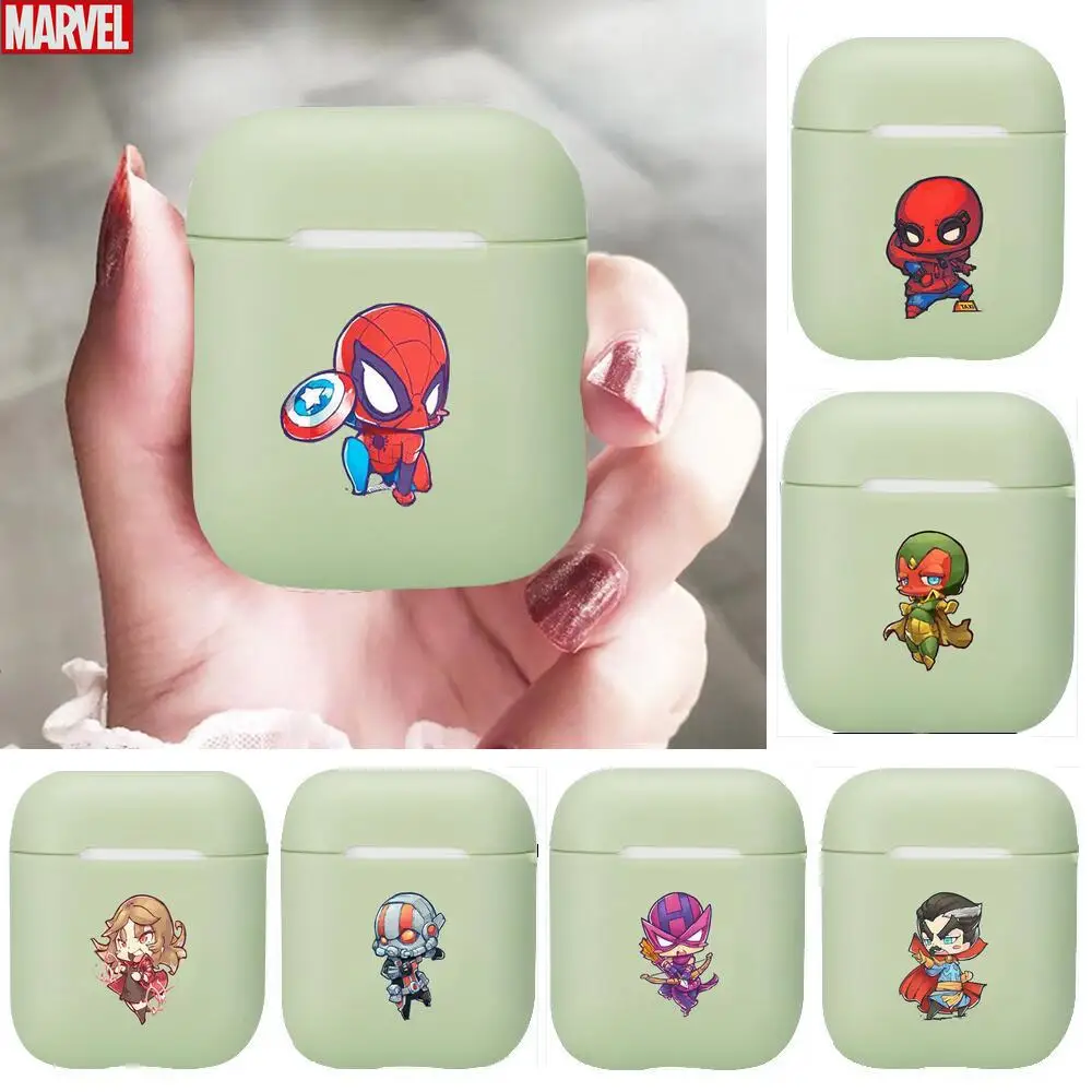 

SpiderMan Marvel Soft Silicone Cases For Apple Airpods 1/2 Protective Case Bluetooth Wireless Earphone Cover For Apple Air Pods