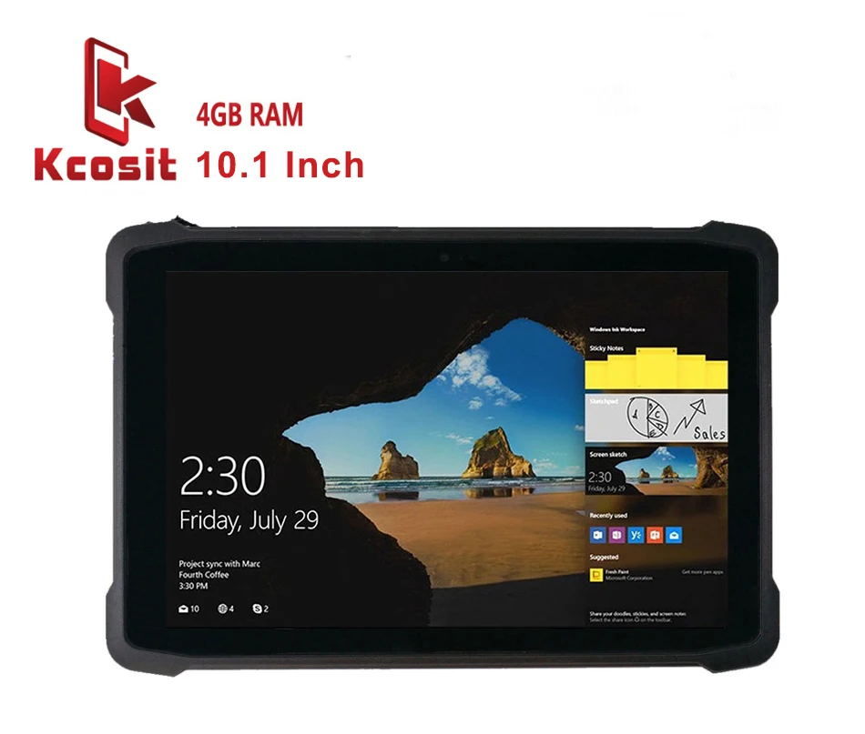 2021 industrial Tablet PC Rugged Waterproof Windows 10 Home 10.1 Inch Z8350 4GB RAM 64GB Rom 2D Barcode Scanner K11H GPS USB 4G