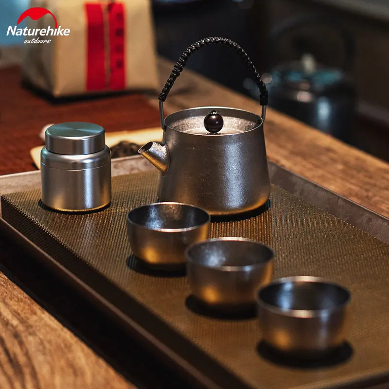 Naturehike Открытый Дикий Ветер титановый чайный набор маленькая чайная чашка чайник