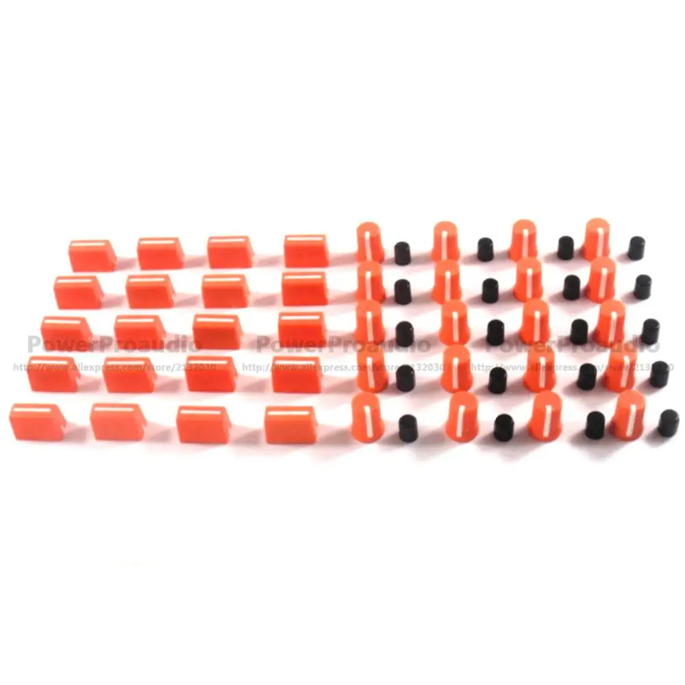 20 шт. Вращающаяся ручка + Fader Cap для Rane Mixer TTM 57 61 62 64 68 (оранжевый) | Электроника