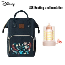 Disney Diaper Backpack USB  Minnie Mickey Large Capacity Feeding Bottle Cooler Bag Baby Mummy Handbag Pregnant Women Backpack