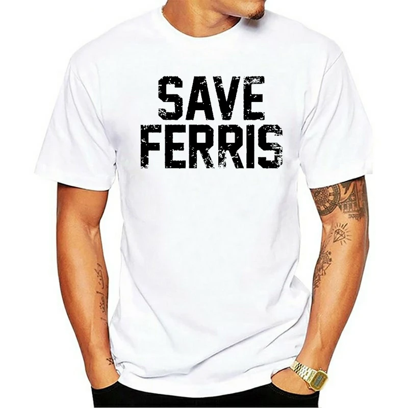Мужская футболка с надписью Ferris Buellers Day Off большая легкая HeatherFashion летняя | одежда