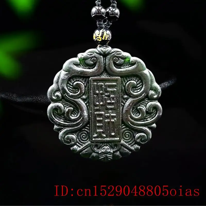Нефритовый Феникс кулон ожерелье ювелирные изделия Шарм модные китайские