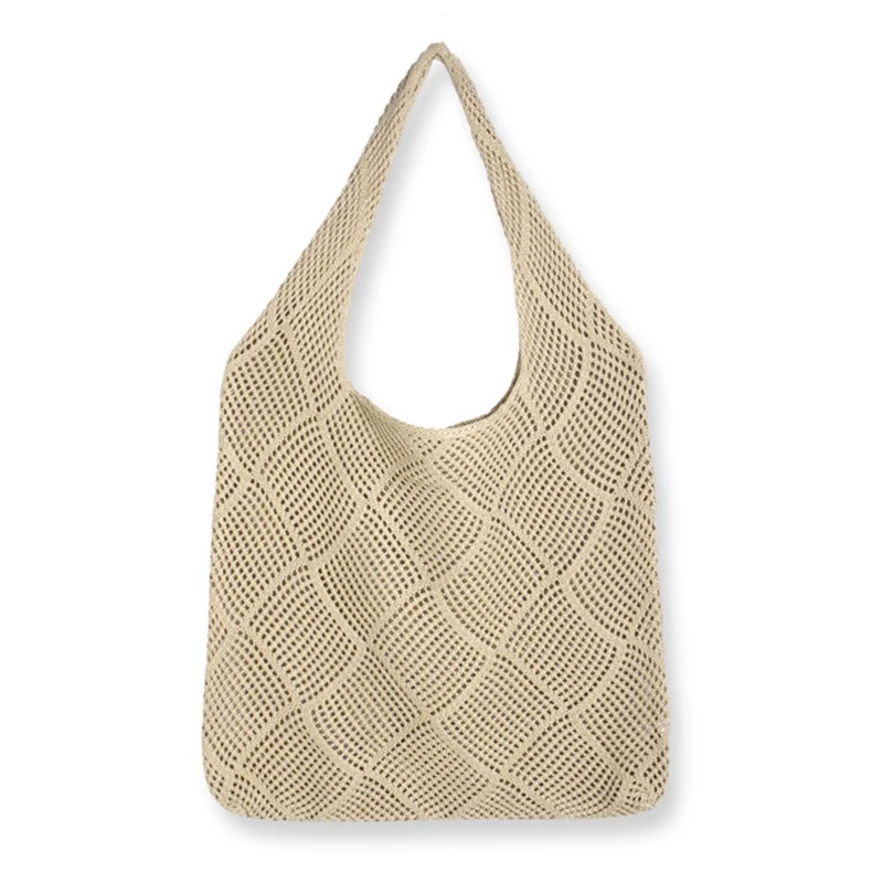 

Female Top-handle Tote Bag Shopping Bag Women Funny Winter Vintage Retro Rural Knitting Kawaii Stylish khaki Handbag