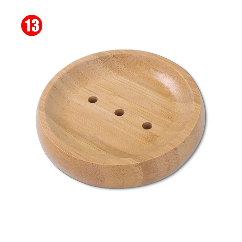 

Wooden Soap Dishes Bamboo Soap Tray Holder Soap Rack Plate Box Container Portable for Home Bathroom DSD666