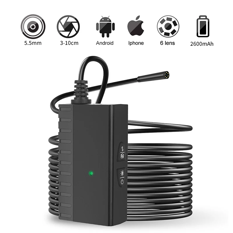5 МП HD Беспроводная камера эндоскоп мм объектив со светодиодной подсветкой 10 м