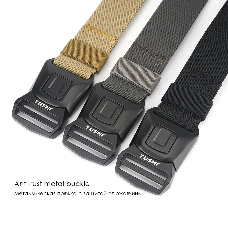 Ремень HSSEE мужской тактический металлический эластичный антикоррозийный для