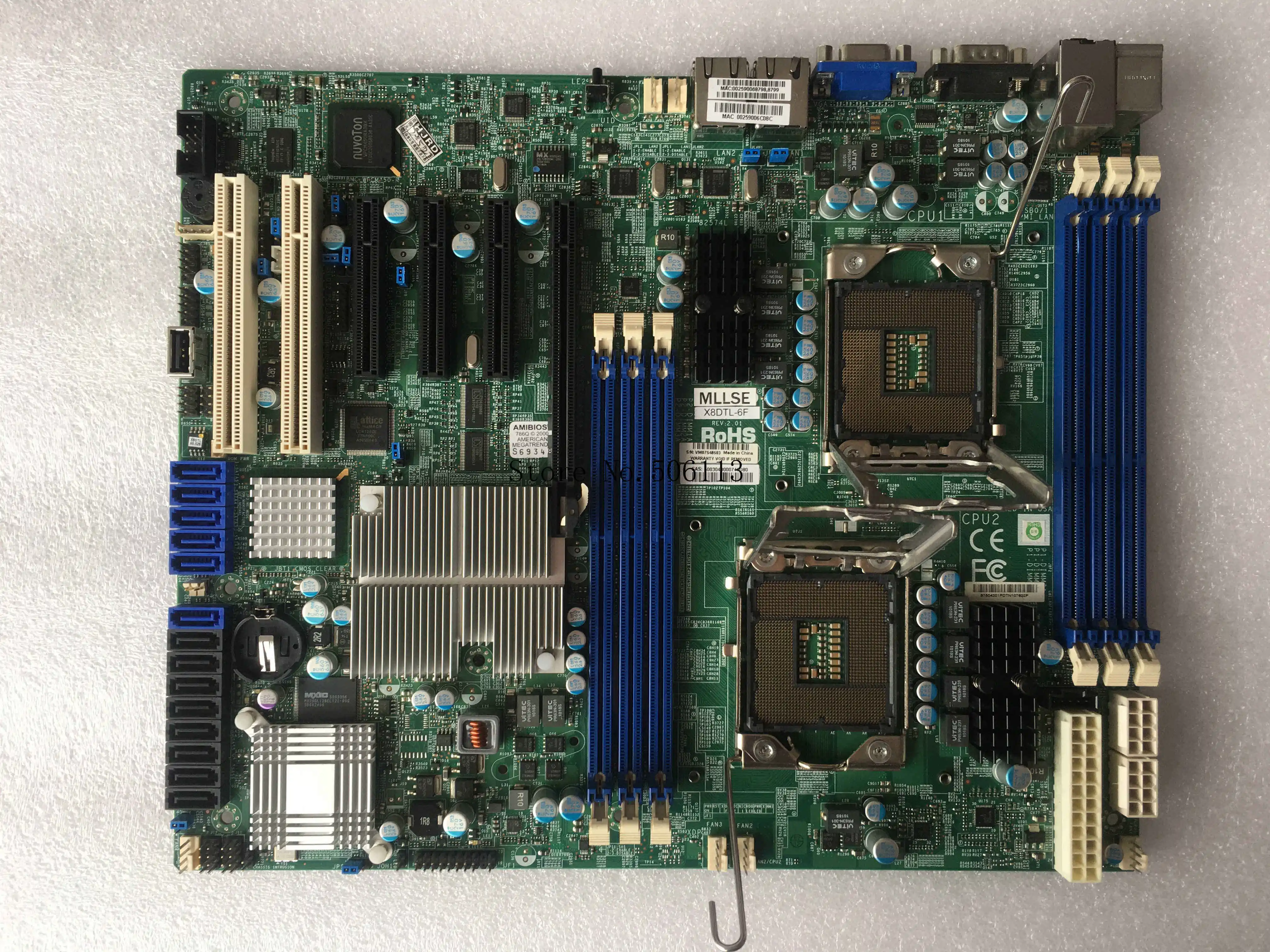100% работает на материнскую плату SuperMicro X8DTL 6F 1366 pin dual channel X58 workstation|Материнские