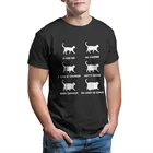 Футболка с забавными кошками и мемом, Мужская футболка с принтом Chonk Cat, летние топы, футболки