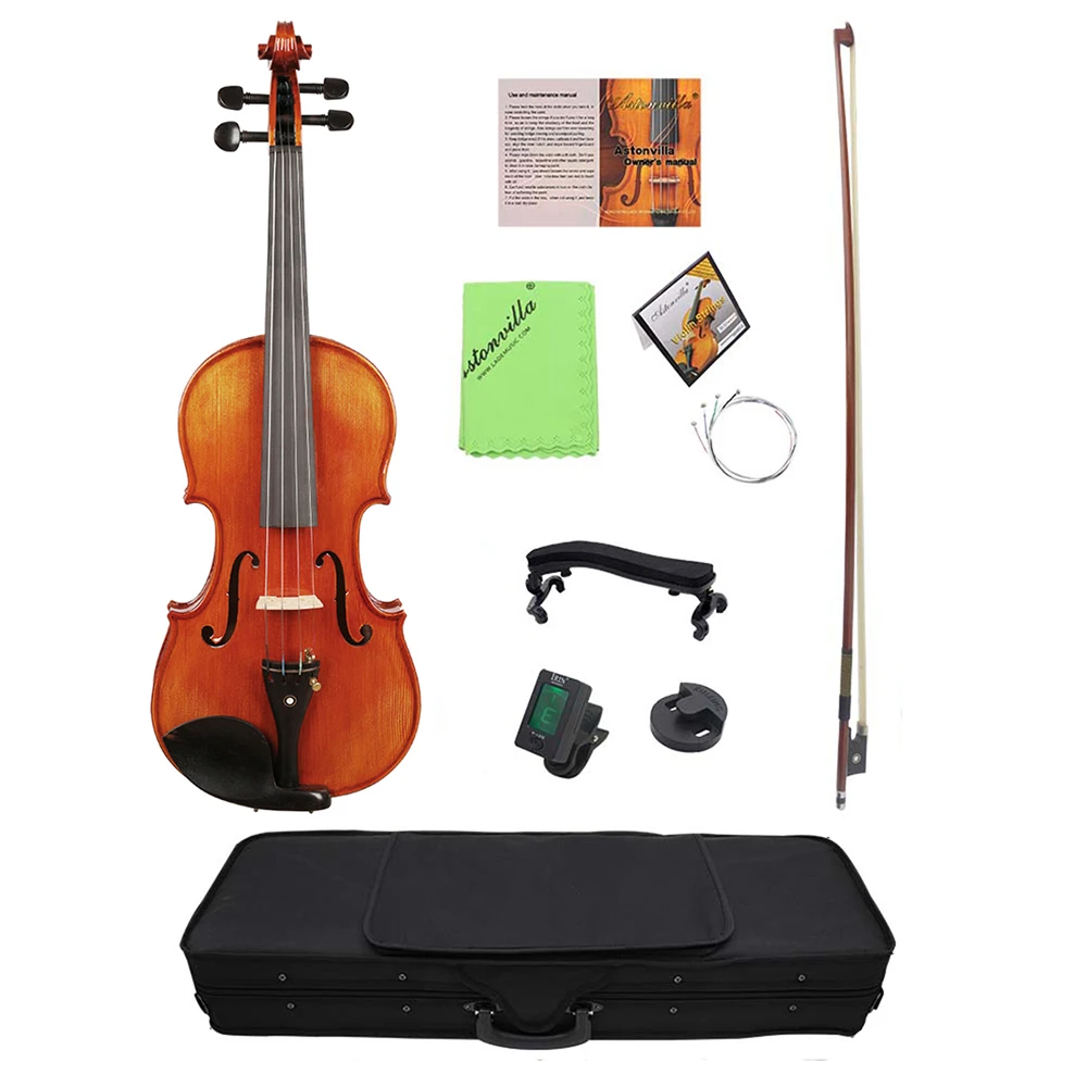 4/4 акустическая Скрипка ель дерево Передняя доска Пламя клен задняя для