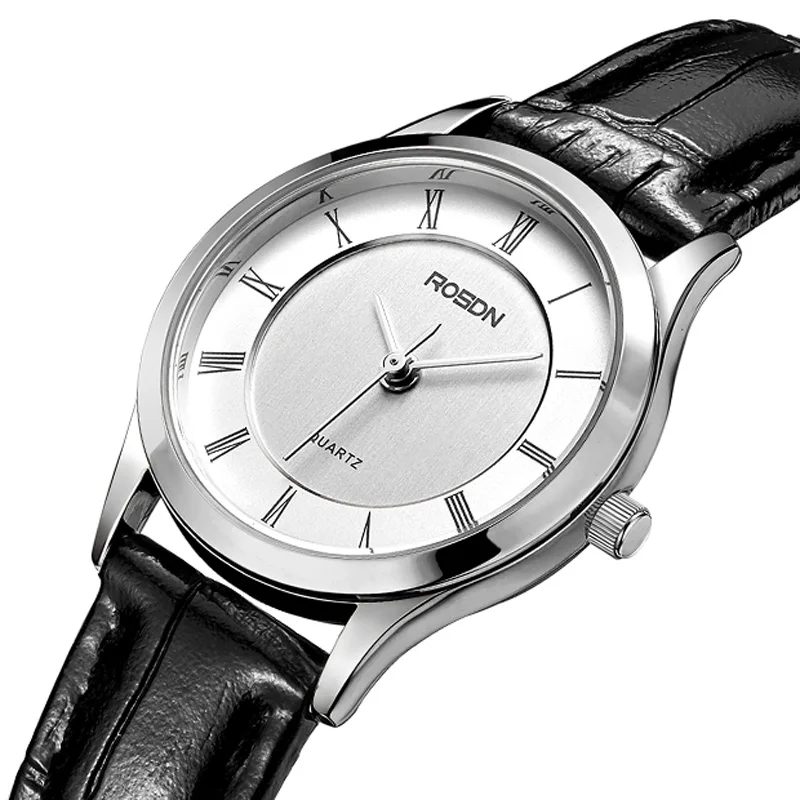 Роскошный бренд ROSDN пара японские кварцевые часы движение женские 7 мм ультра