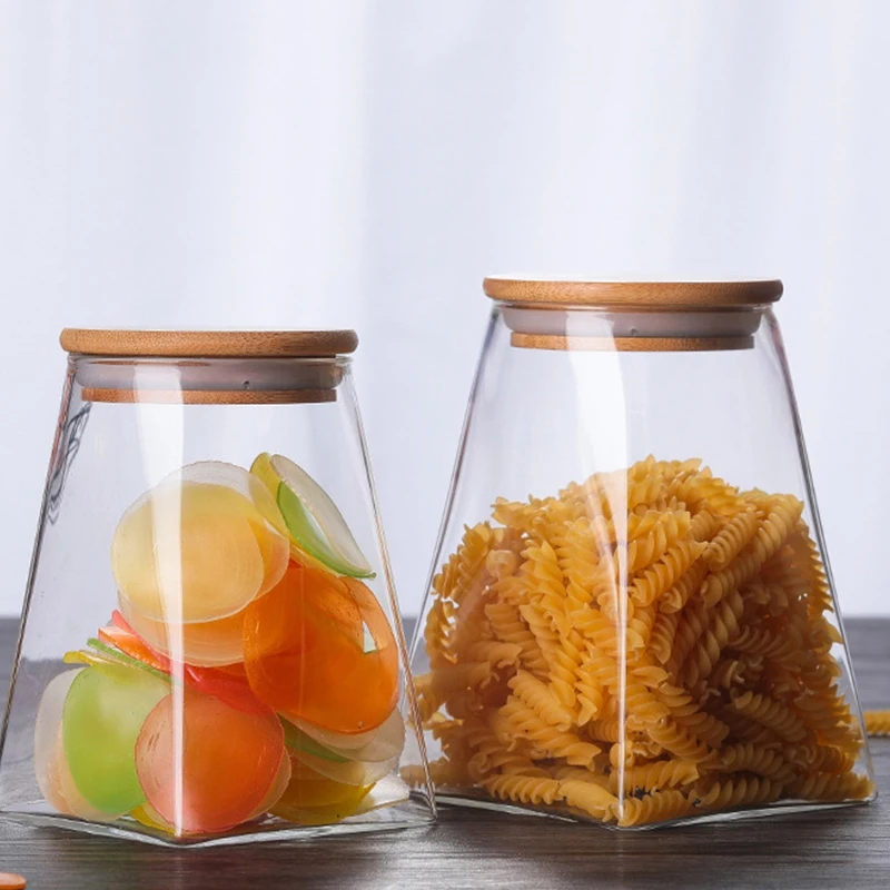 Square Storage Tank Large Capacity Glass Jar Sealed Food | Дом и сад