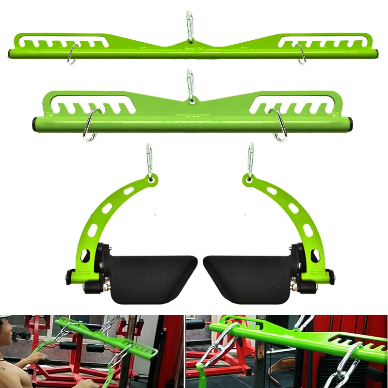 

Lat Pull Down Grips Handle Fitness T-bar V-bar Biceps Triceps Back Blaster Strength Training Home Gym Rowing Machine Attachments