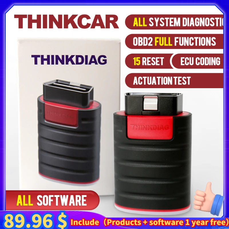 Thinkcar ThinkDiag полный OBD2 все системы диагностический инструмент считыватель кода