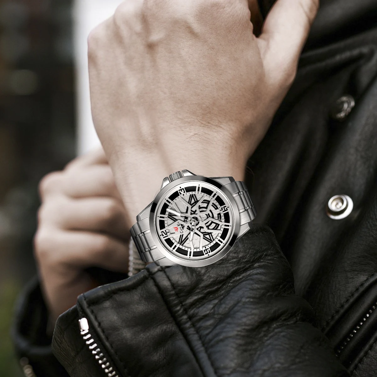 

Carsikie Cheap Leather Men's Fashion Watches Luxury Original Branded Quartz Luxury Designer Golden Wrist Watch for Men Clock