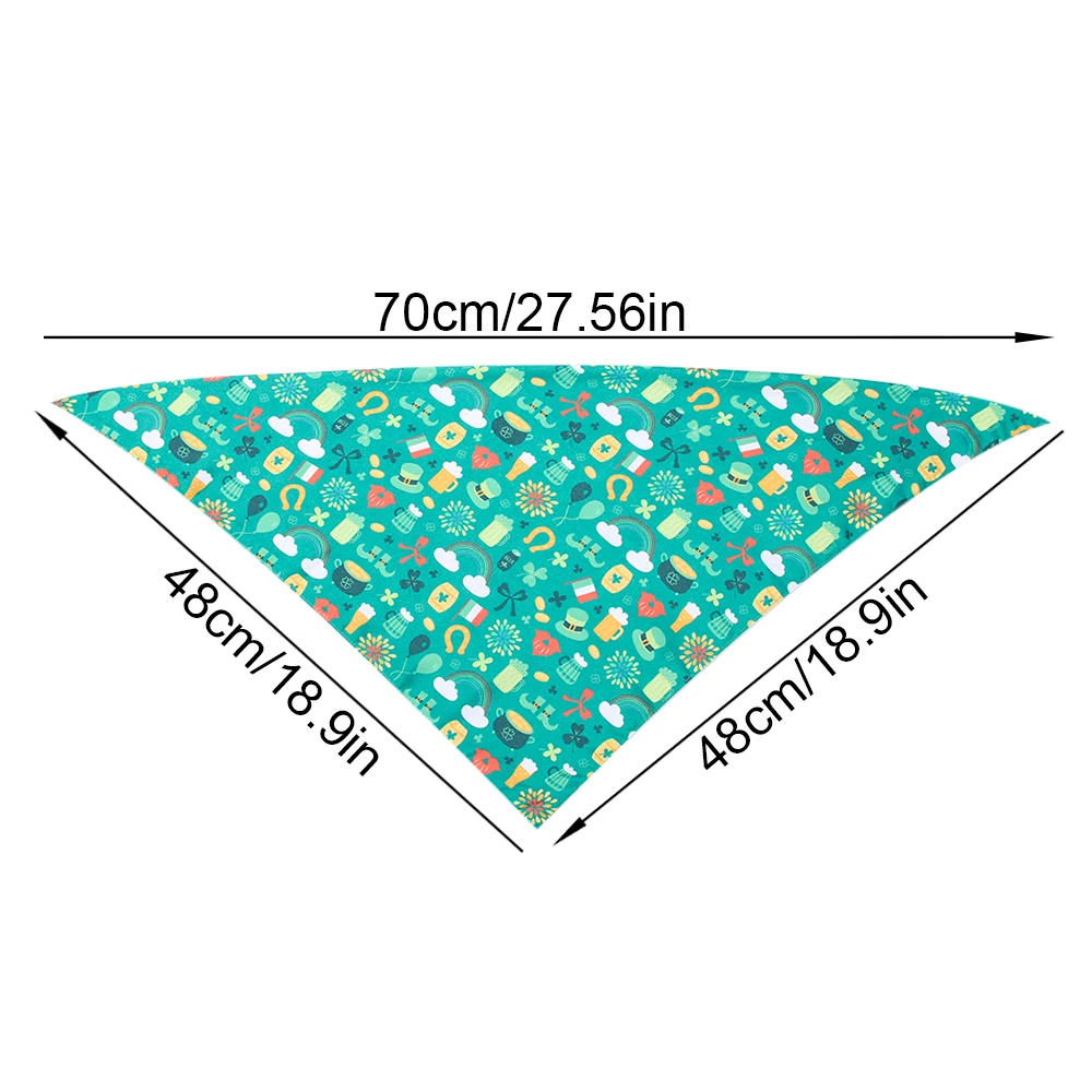 Бандана для собак на День Св. Патрика треугольный шарф бандана домашних животных