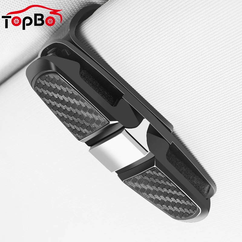 

Портативный автомобильный солнцезащитный козырек держатель для солнцезащитных очков из АБС-пластика углерода очки Крепежная Скоба очки Ч...