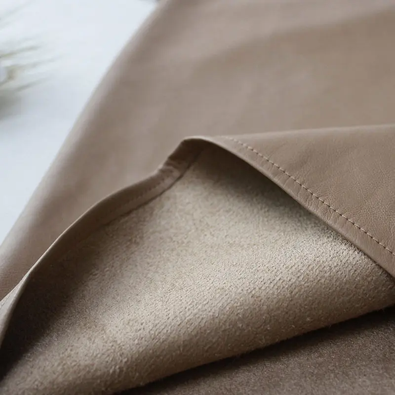 Женская юбка-карандаш из искусственной кожи REALEFT повседневная средней длины с