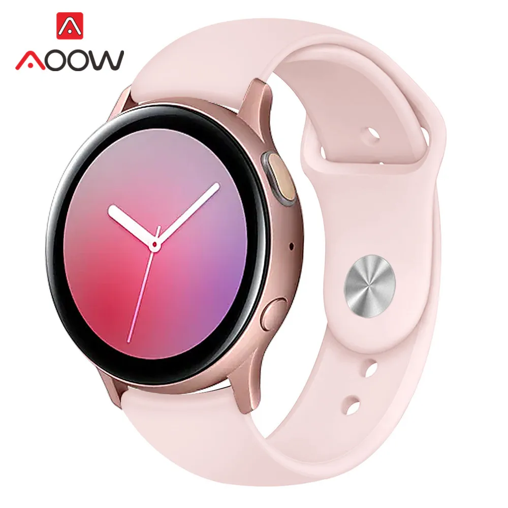20 мм 22 мм силиконовый ремешок для samsung Galaxy Active 2 40 мм 44 мм gear S2 S3 ремешок для браслета для Galaxy Watch 42 мм 46 мм