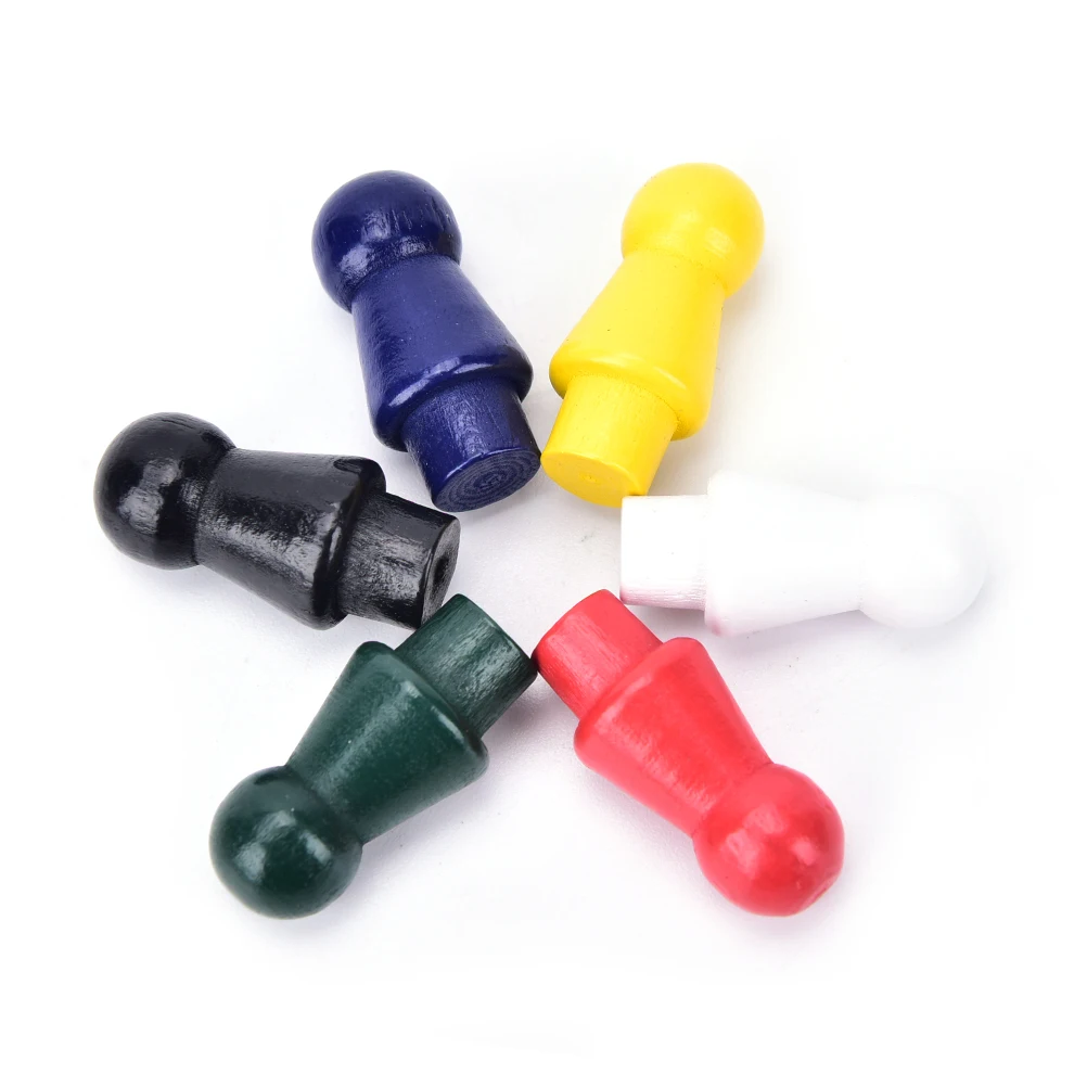 Китайские шашки 60 шт./набор 6 цветов по 10 деревянные запасные части для игр | Спорт