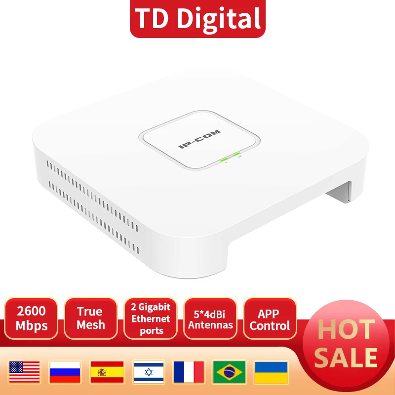 IP COM EW12 сеточный Wifi AC2600M корпоративный беспроводной сетчатый маршрутизатор
