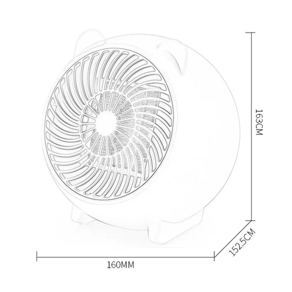 

1pc 250W Portable Electric Warmer Fan Space Heater Hot Thermostat Silent Winter Heaters For Home Office Baby Desktop US EU Plug