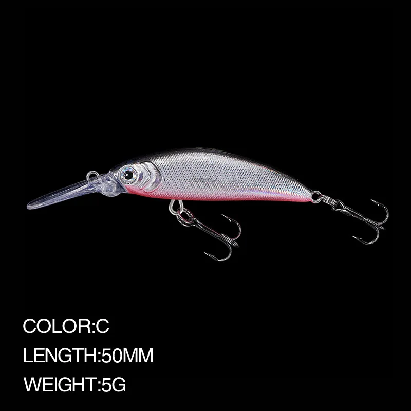 Fangbait и сукари 50SS Minnow 50 мм 5g опускается на дно рыболовные приманки глубина