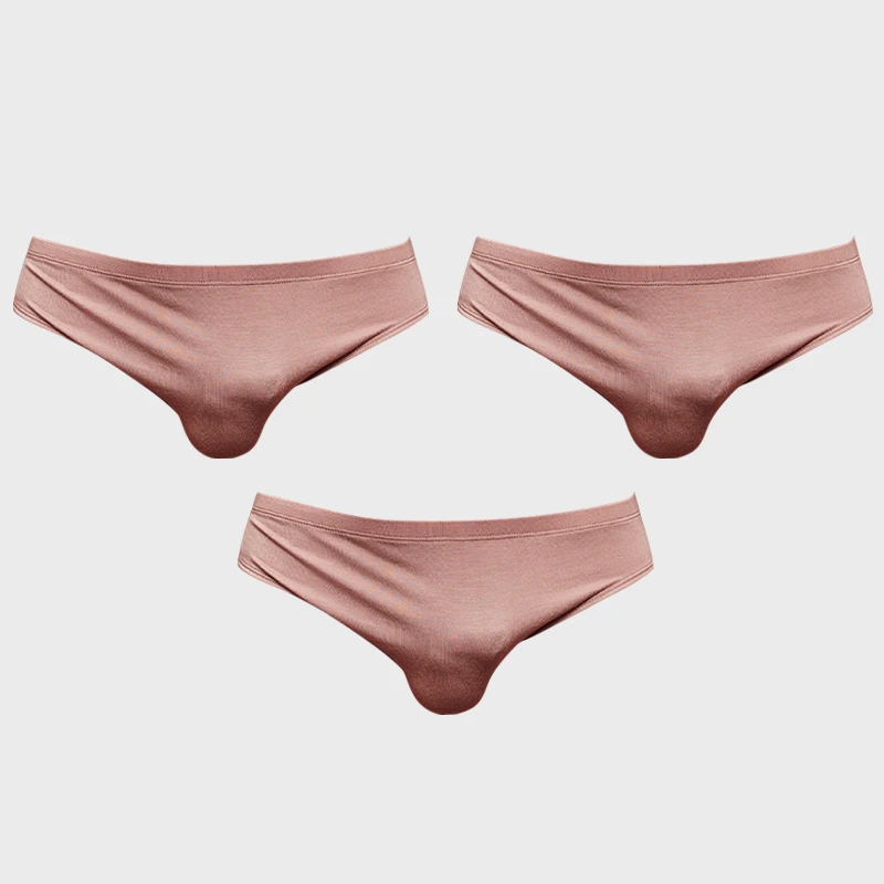 3Pcs/lot Sexy Men Underwear Modal Briefs Soft Gay Underpants Male Comfortable Men's Panties Mens Underware Quick Dry 3Colours