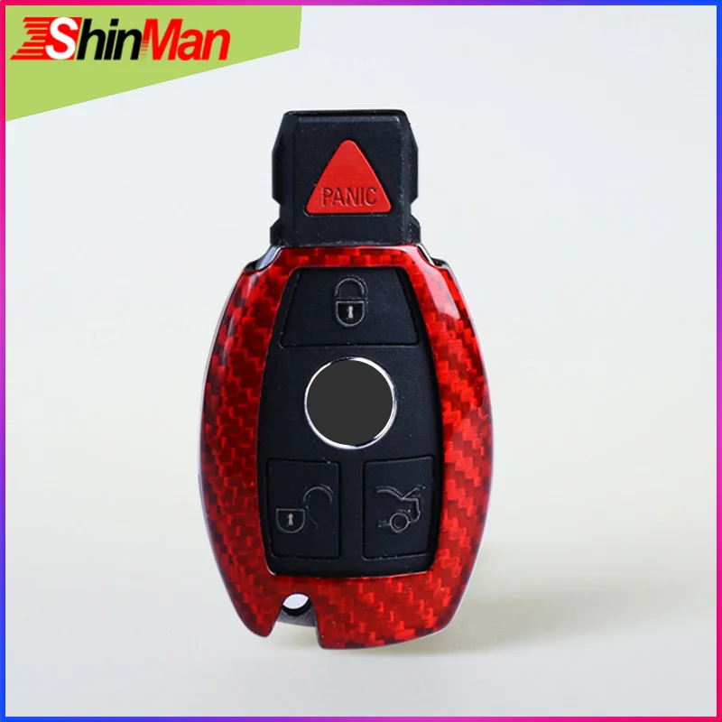 Чехол для автомобильных ключей ShinMan из углеродного волокна чехол Mercedes Benz w204 w205 w212