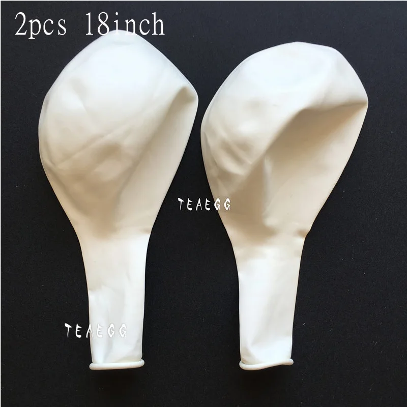 5/18/36 inch White Wedding Balloons Latex Round Mini Black White Balloon Arch Decoration Party Balloon Supplies Globos Backdrop - Цвет: 2pcs 18inch white