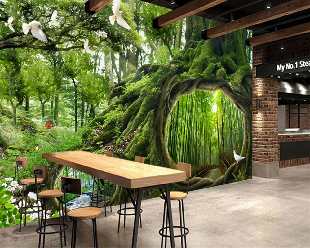 Индивидуальные 3D обои волшебный лес детская комната спальня гостиная диван фон