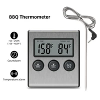 yieryi with timer function with probe kitchen food thermometer detection kitchen cooking temperature alarm oven meat barbecue