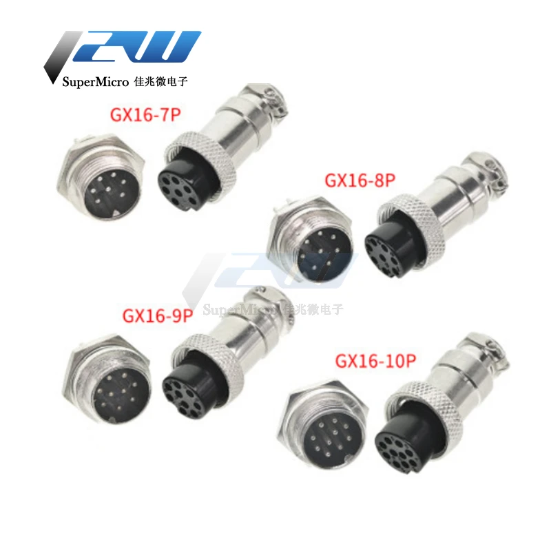 Мужской и Женский авиационный соединитель GX16 металлический разъем для панели 16