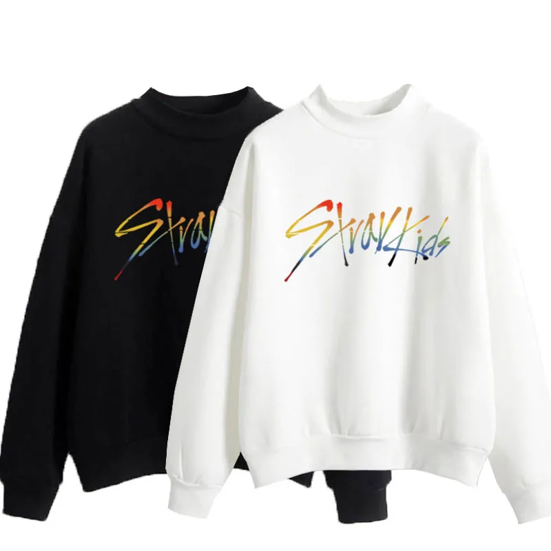 

Kpop Stray Kids Hoodies Women Men Streatwear Sweatshirt Japanese Harajuku Pullover Color Text Fashion Print Sweatshirt Women