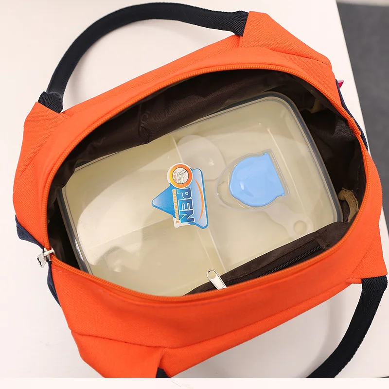 Модная Портативная Изолированная Холщовая Сумка для ланча Термосумка еды