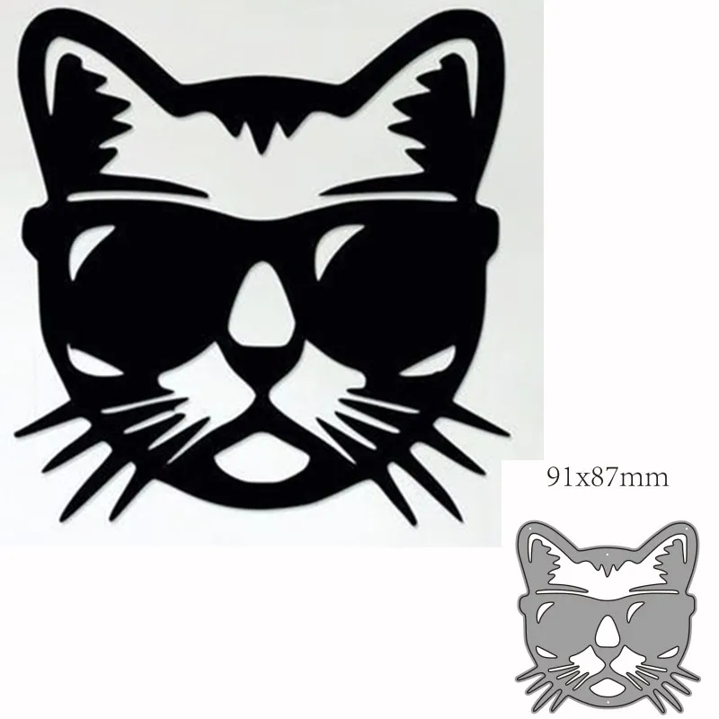 

Metal Cutting Dies Cut Animal cat Decoration Scrapbook Paper Craft Knife Mould Blade Punch Stencils