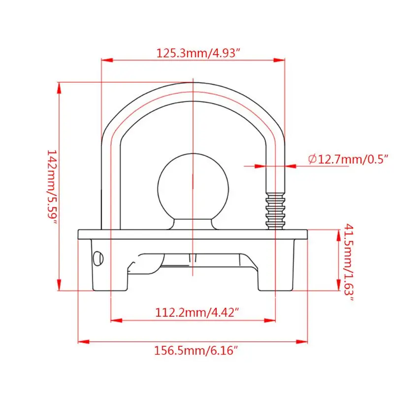 

Universal Coupler Lock, Adjustable Storage Security, Heavy-Duty Steel