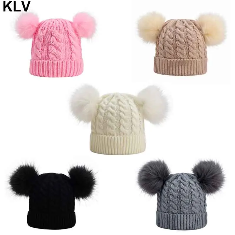 

Baby Stuff Pompom Hat Winter Knitted Kids Baby Girl Hat Warm Children Infant Beanie Cap Bonnet 0-3 Years