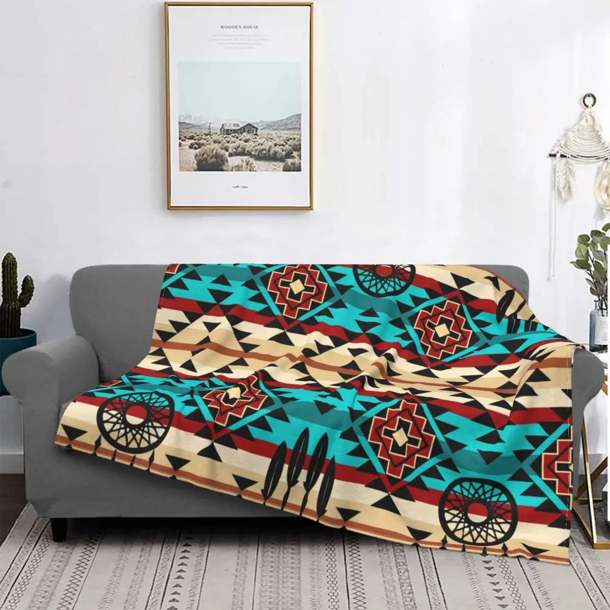 

Manta de franela для всех звезд, manta caplida portar, colorida, Tribal, para ropa de cama, al aire libre