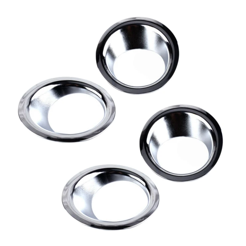 4 шт. ABS Хромированная передняя и лампа заднего противотуманного фонаря Накладка