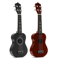 2set 21 inch soprano ukulele 4 strings hawaiian guitar uke string pick for beginners kid giftblackcoffee