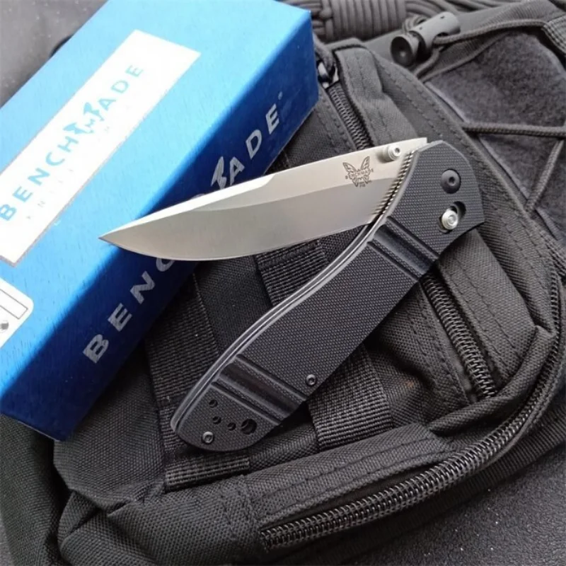 

Benchmade 710 Folding Knife High Hardness D2 Blade G10 Handle Outdoor Self Defense Safety Pocket Military Knives EDC Tool