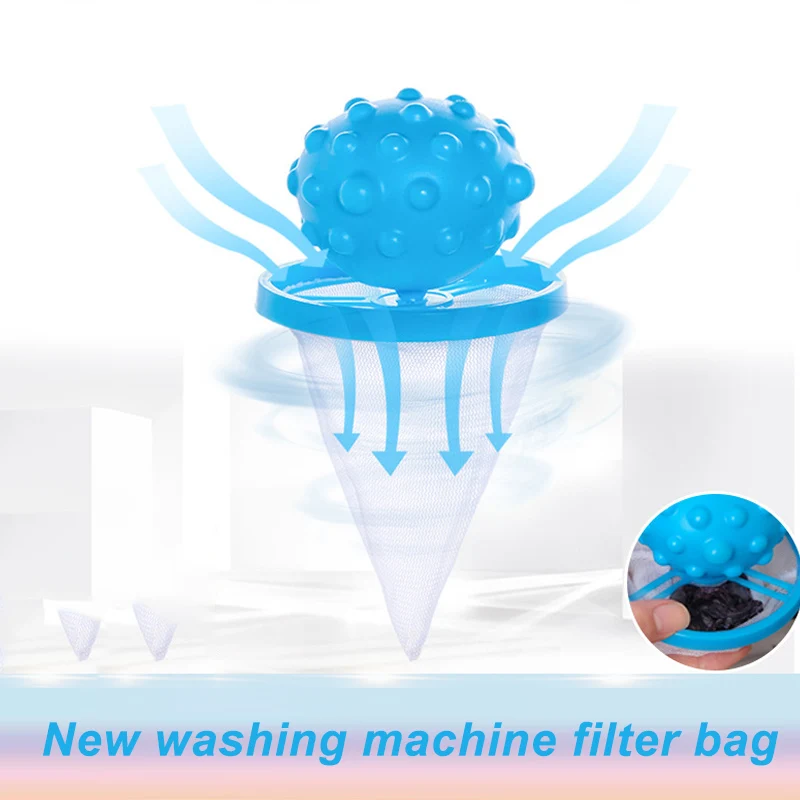 1pc Washing Machine Filter Net Flower Shaped Floating Lint Mesh Bag Cleaning Balls Home Bathroom Supplies | Дом и сад