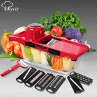 Нож для резки овощей со стальным лезвием с несколькими режущими инструментами терка для овощной очиститель резак для моркови фрукты овощи терка Кухня аксессуары