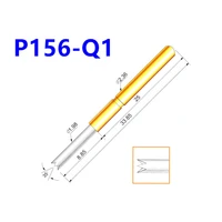 100 pcspack p156 q1 four jaw plum blossom spring test probe needle tube outer diameter 2 36mm length 34mm pogo pin